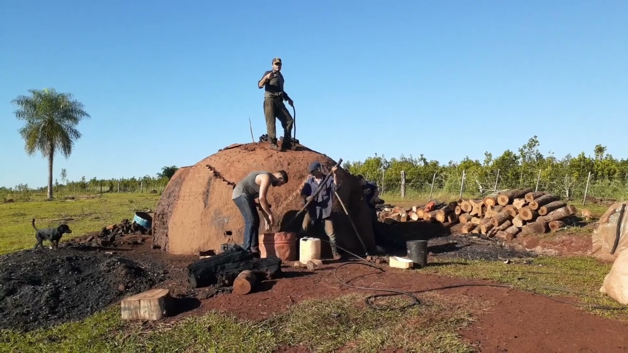 Gampers Paradise #2 Manufacturing Charcoal 2 #carbon #charcoal #satisfying  #campo #granja 