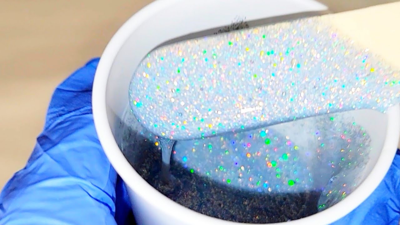 I Put Glitter In Pouring Medium!  Results Of 1st Try Are In! Abstract Acrylic Fluid Art