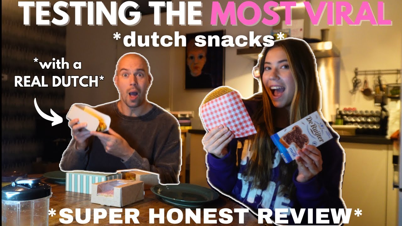 TRYING THE MOST VIRAL DUTCH SNACKS!!