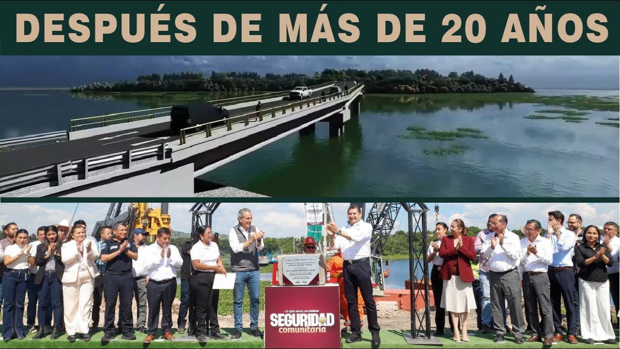 Colocan la primera piedra del puente “La Panga”