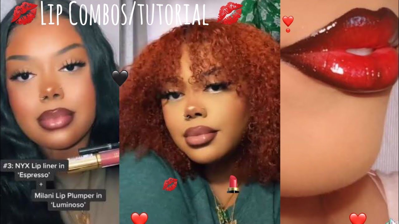 Lip Combo Tutorials❤❤ (Compilation 💋👄)