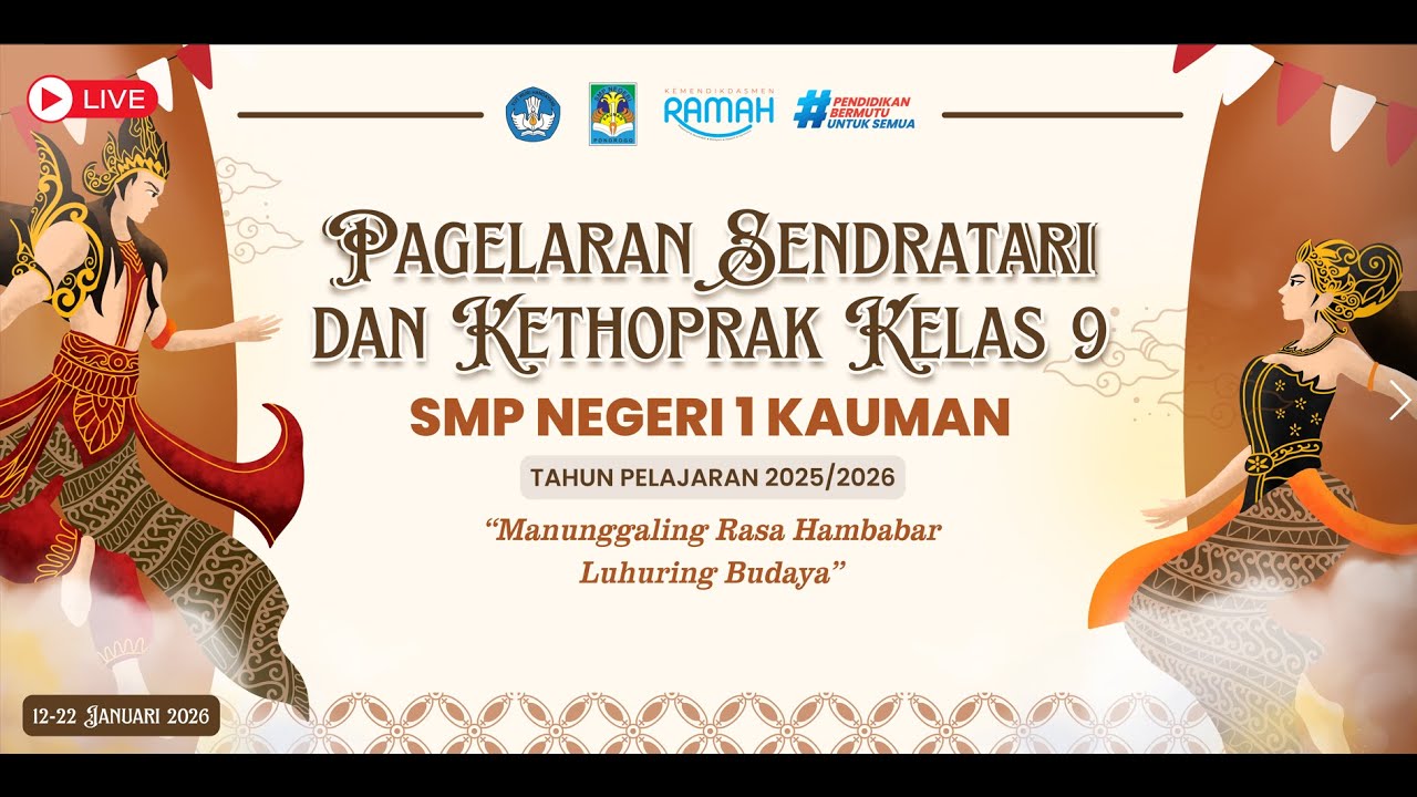 Pagelaran Sendratari dan Kethoprak SMP Negeri 1 Kauman Ponorogo | 9D | Dredah Kraton Sindurejo