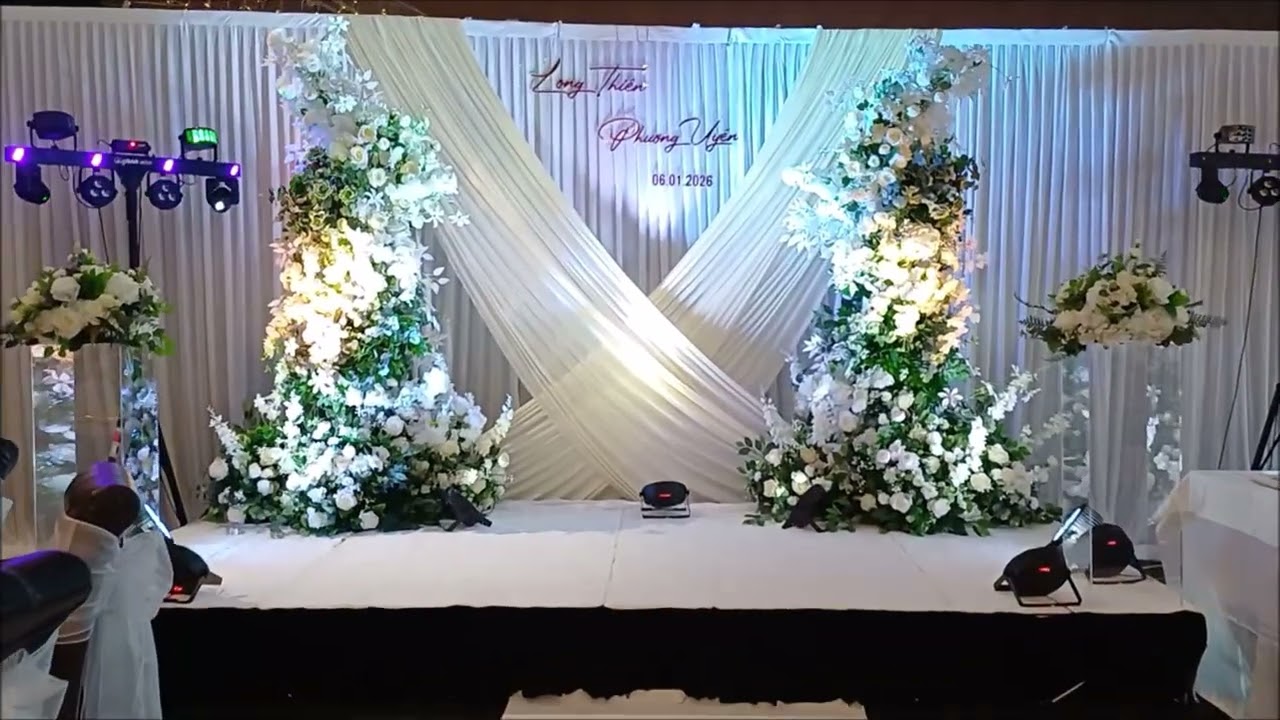 Reception setup at Madam Kwong's Restaurant