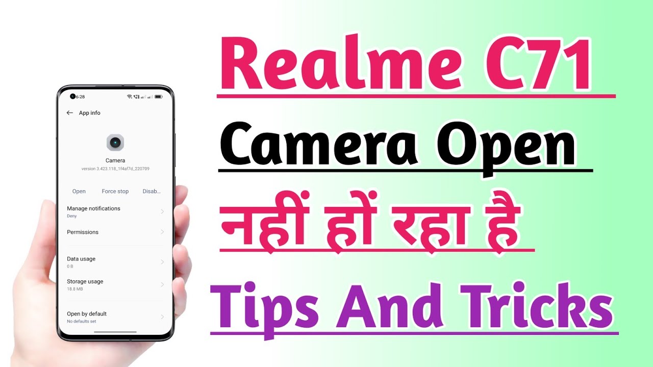 Realme C71 How to Fix Camera Not Working Problem Fix Tips And Tricks 