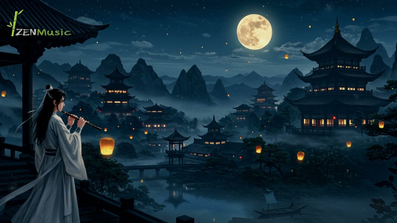 Ancient Chinese Zen Music Bamboo flute, Calm Your Mind & Find Inner Peace🌎
