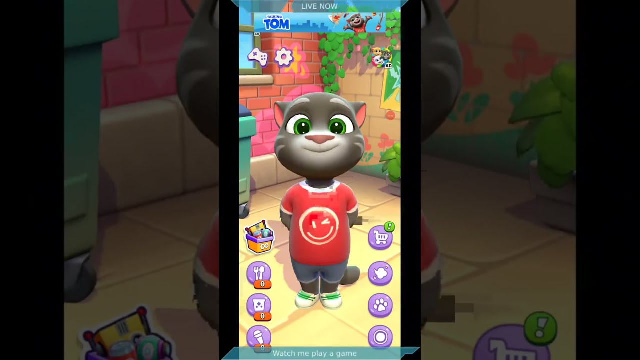 Talking tom gameplay #talkingtom #talkingtomlive