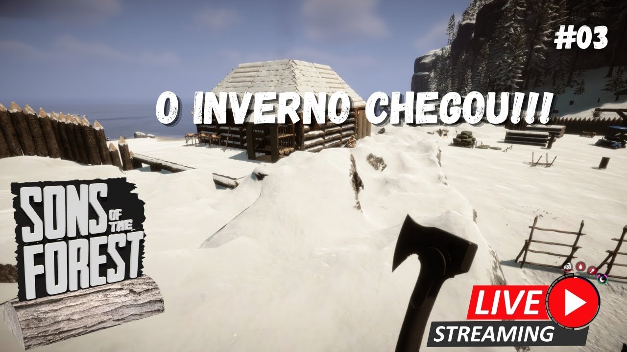 ❄️ O INVERNO CHEGOU! | Sons Of The Forest EP. #03 AO VIVO 🥶