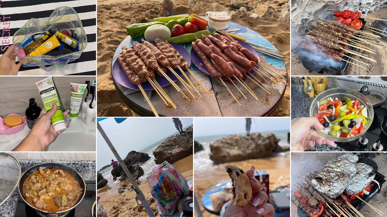 روتين يومي../ تحظيرات وش لازم تدي ف صاك تع لبحر🦩ديتكم معايا تبحيرة لعين تموشنت😍درنا شواية فالبحر🍹