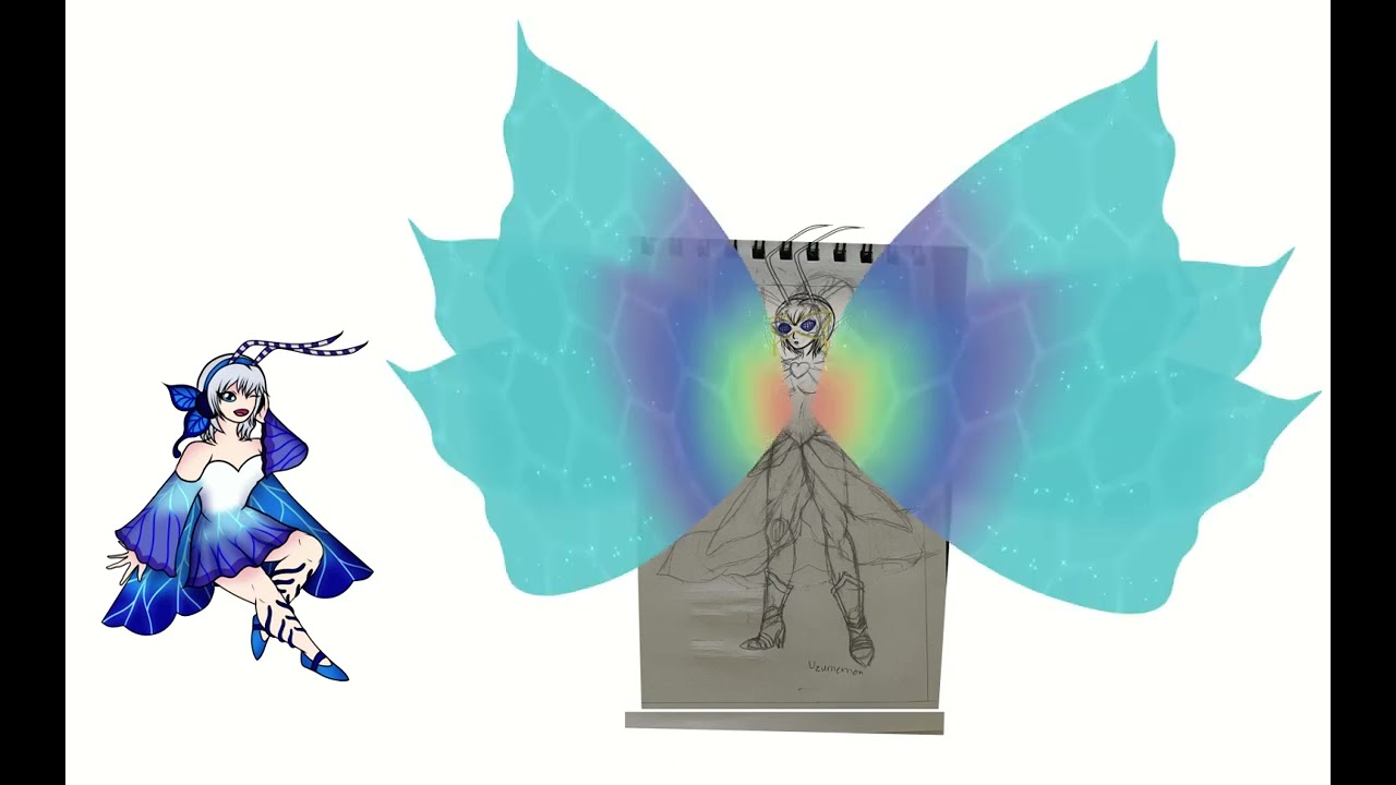 Morphomon fan evo line   Mariposamon and Auroramon timelapse