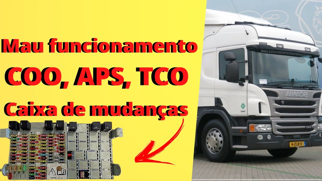 Mau funcionamento do COO, APS, TCO e caixa de mudanças - Scania P340