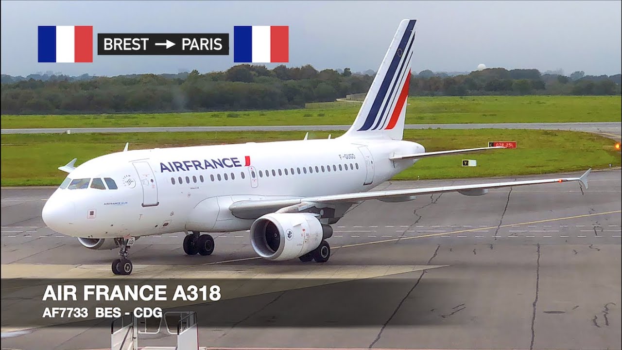 TRIP REPORT | Air France A318 | Brest ✈ Paris CDG | Economy Class