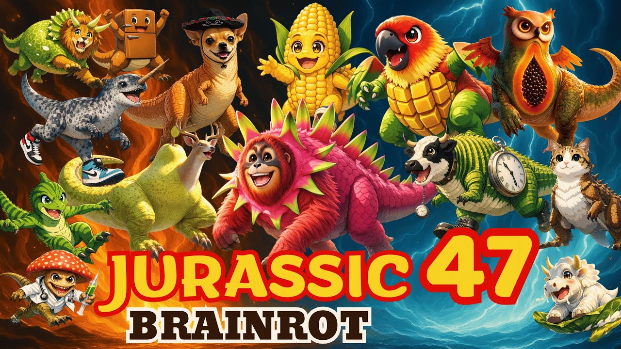 Brainrot Anime Opening Song Pt.47 ft Jurassic World | Official Music Video