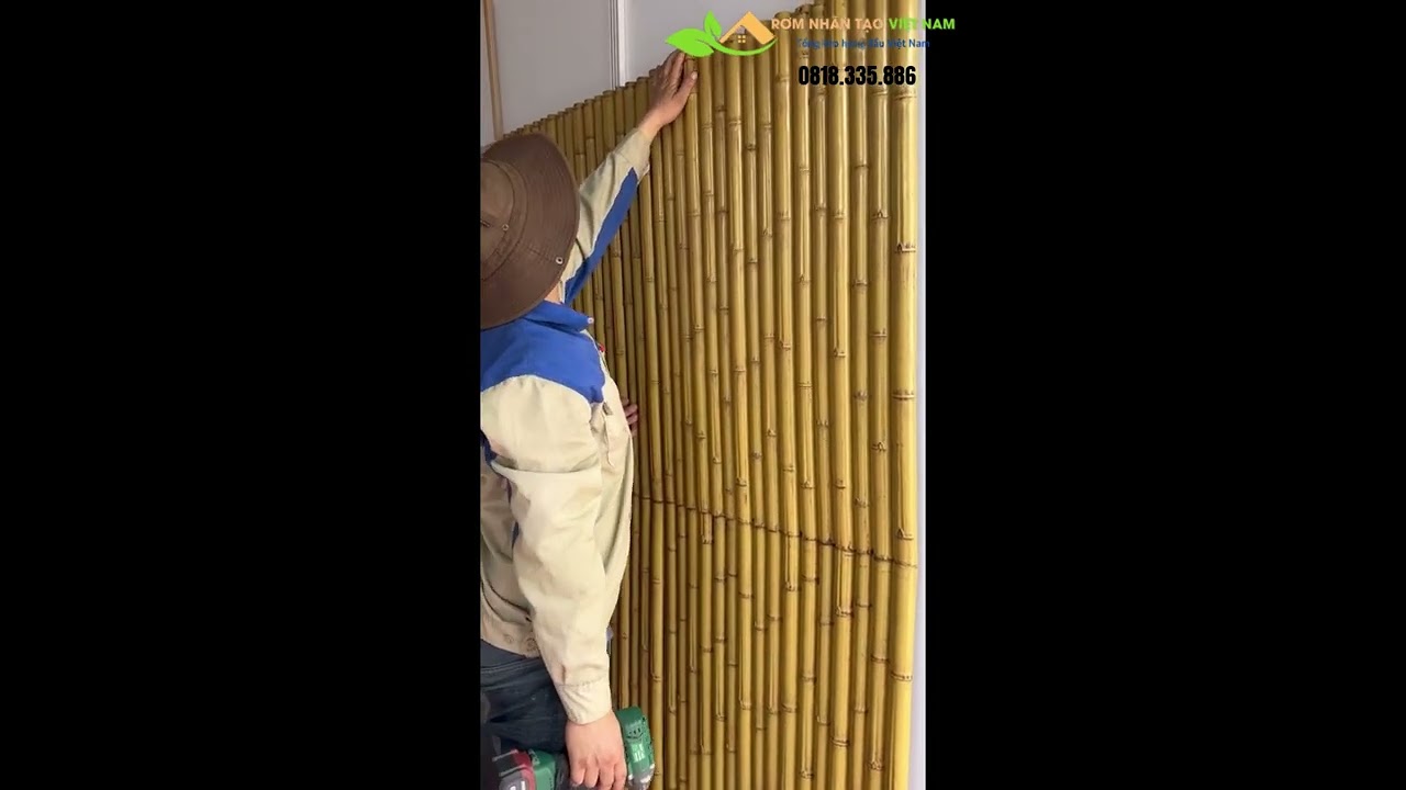 Hướng dẫn thi công tấm phên tre nhân tạo cực đơn giản, nhanh chóng và chắc chắn
