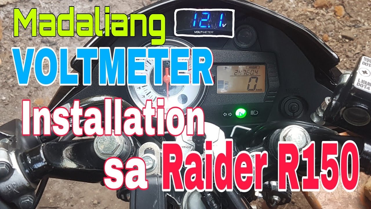 VOLTMETER EASY INSTALLATION SA RAIDER 150 | TUTORIAL