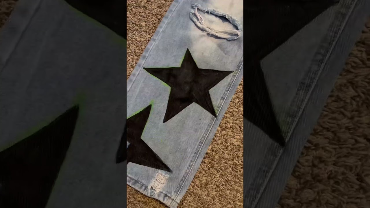 ⭐️ Diy Star Pants ⭐️ #art #painting #paintwithme #diy