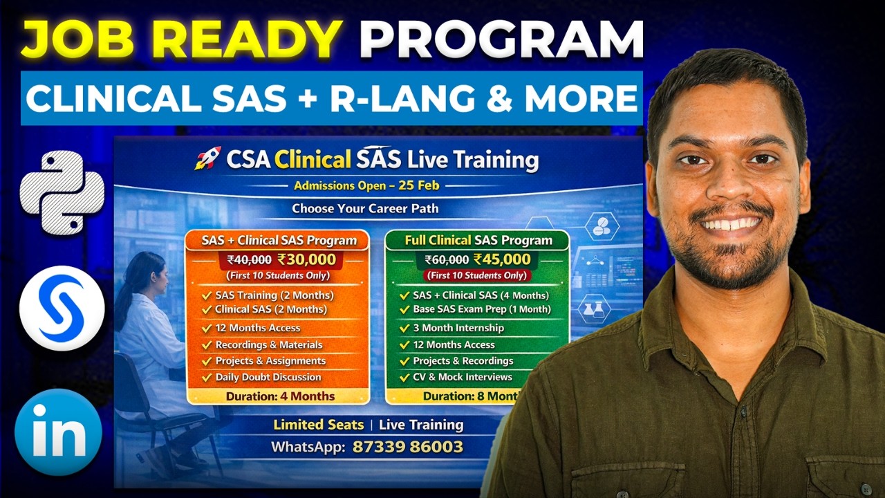Want a Job in Clinical SAS? Join This Program | Feb 2026 Batch 🚀