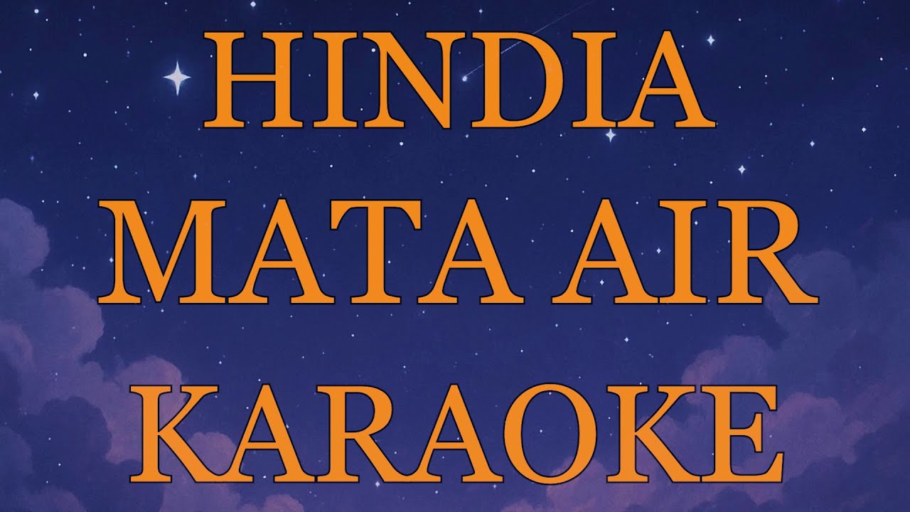 Hindia - Mata Air INSTRUMENTAL (disertai VIDEO LIRIK KARAOKE)