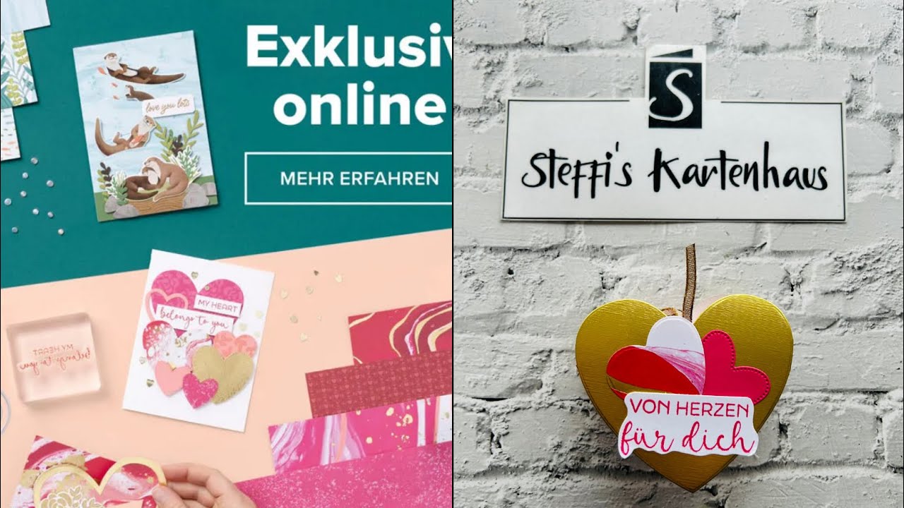 Auspackvideo Marmorierte Eleganz Probierpaket Herzbox mit raffinierten Verschluss Stampin‘ Up!