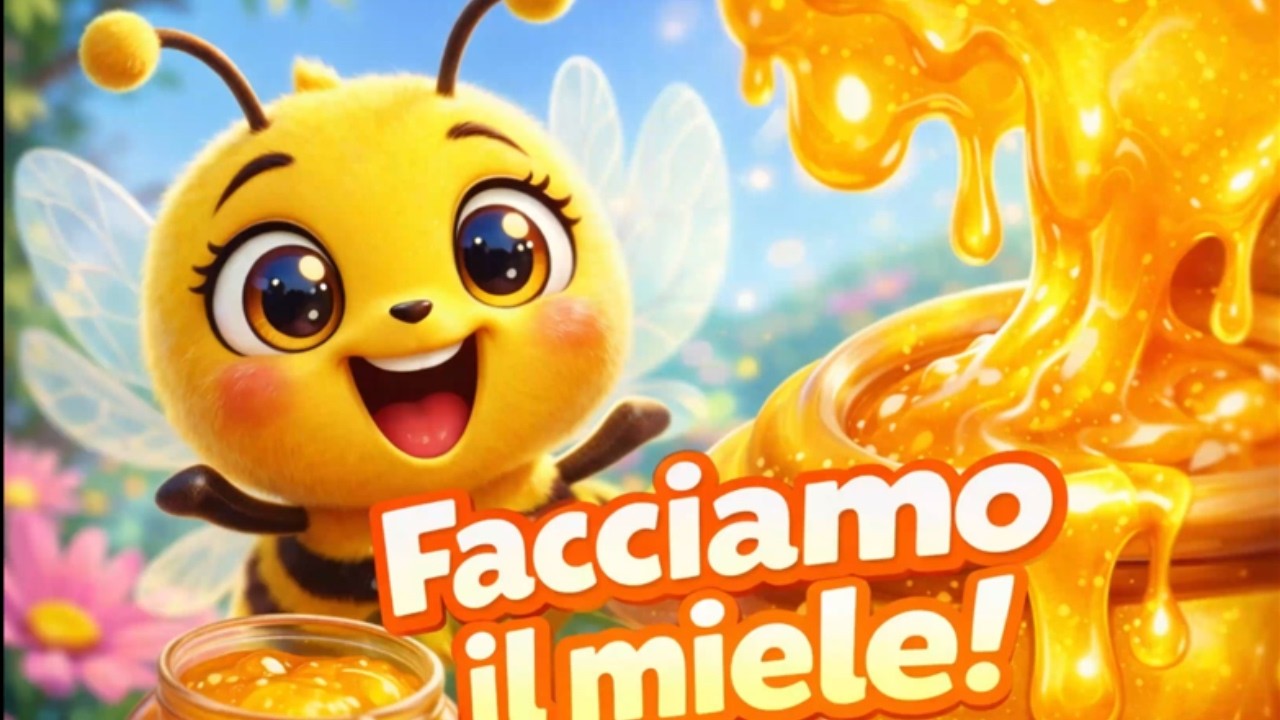 🐝 Bzzz! Facciamo il Miele Insieme 🍯 Canzone Divertente per Bambini