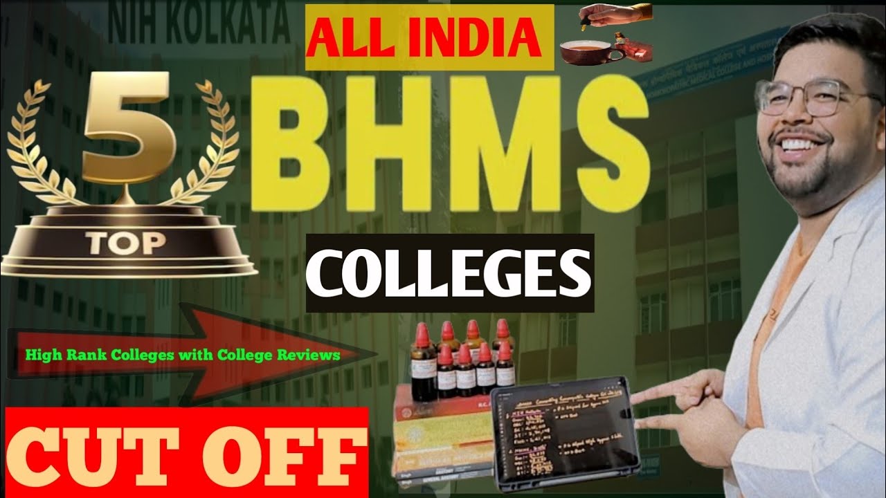 Top BHMS Gov.Colleges CUTOFF 2025🚨Rank Wise CUTOFF ⁉️With College Reviews🔥#bhms#trending#neet