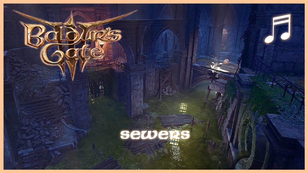BALDUR'S GATE 3 Undercity Sewers Exploration Music | Unofficial Soundtrack