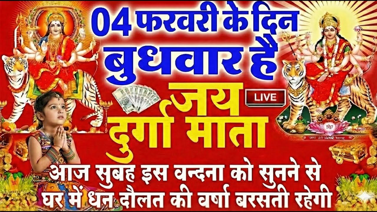 LIVE🔴आज के दिन सुबह-शाम - श्री दुर्गा चालीसा का ११ बार पाठ करने से सारे कष्ट दुःख दूर होंगे