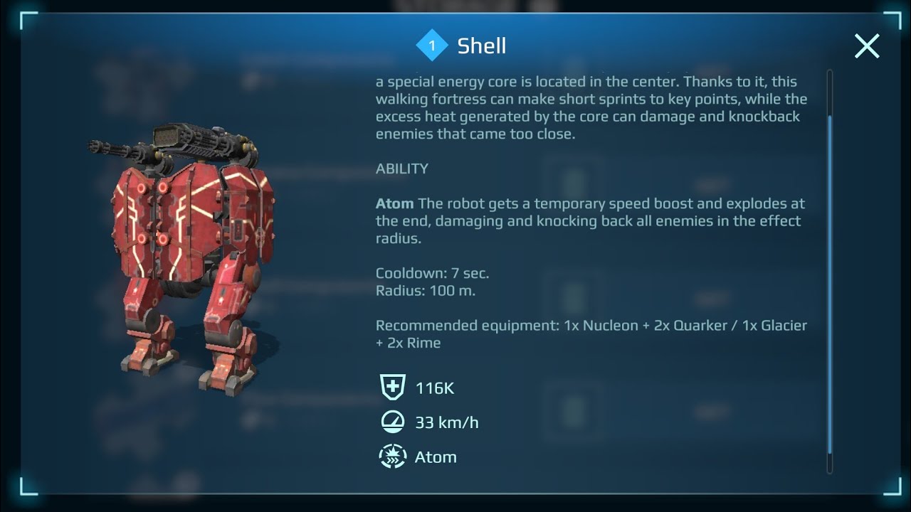War Robots Shell has arrived..in live server. WR Update 6.7.1 is the Shell update