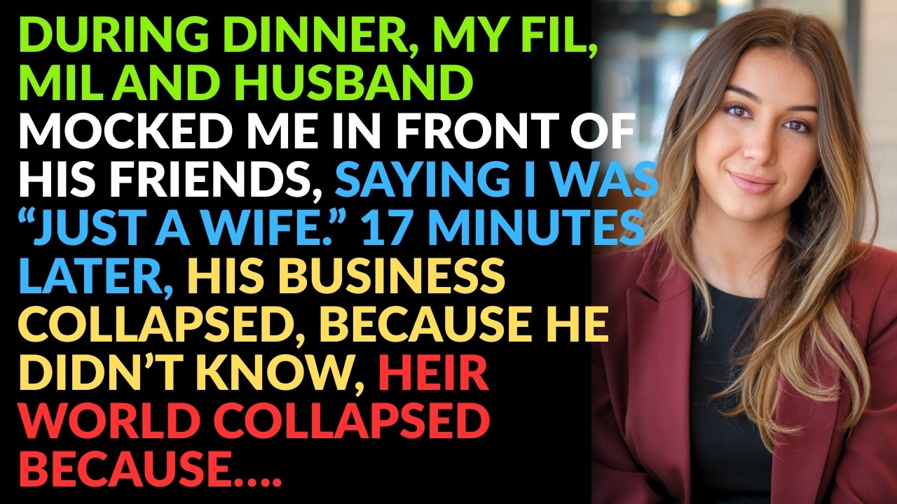 My husband called me, just a wife. Ten minutes later, his business crashed—because I owned his...
