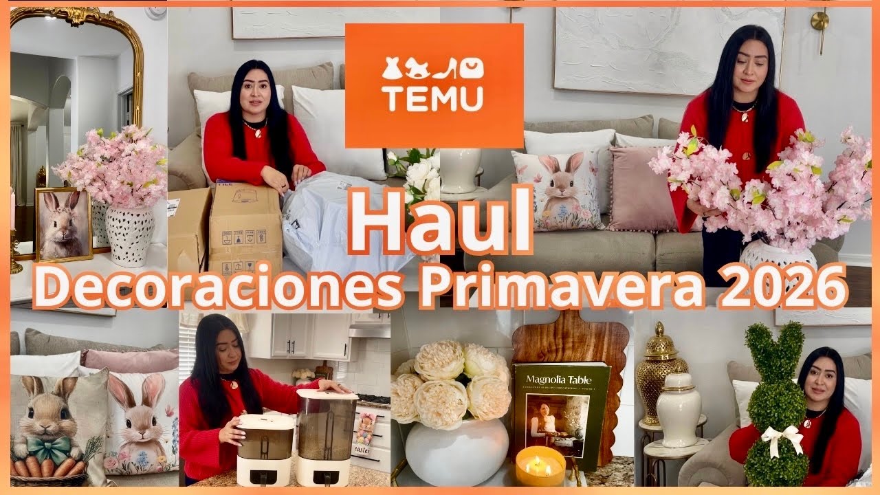 HAUL DECORACIONES PRIMAVERA 2026 | TEMU HAUL 🤗🐰