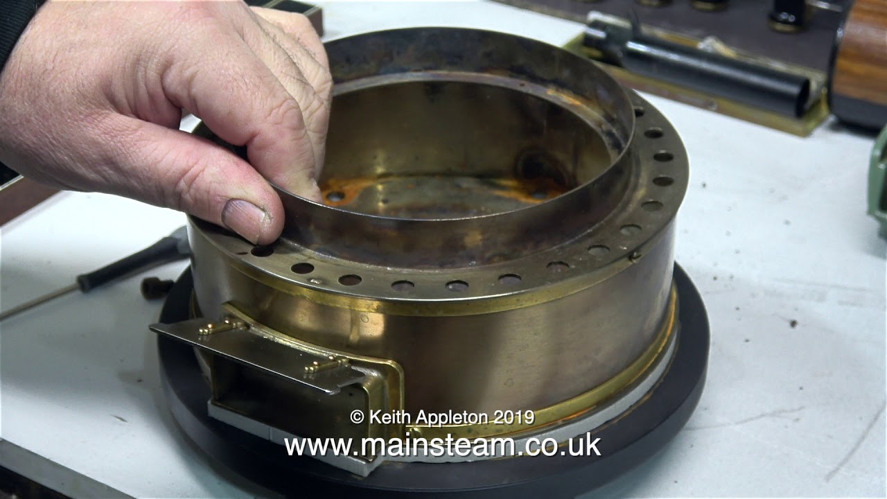 FITTING A HEAT SHIELD TO THE V6 BOILER - IN THE WORKSHOP