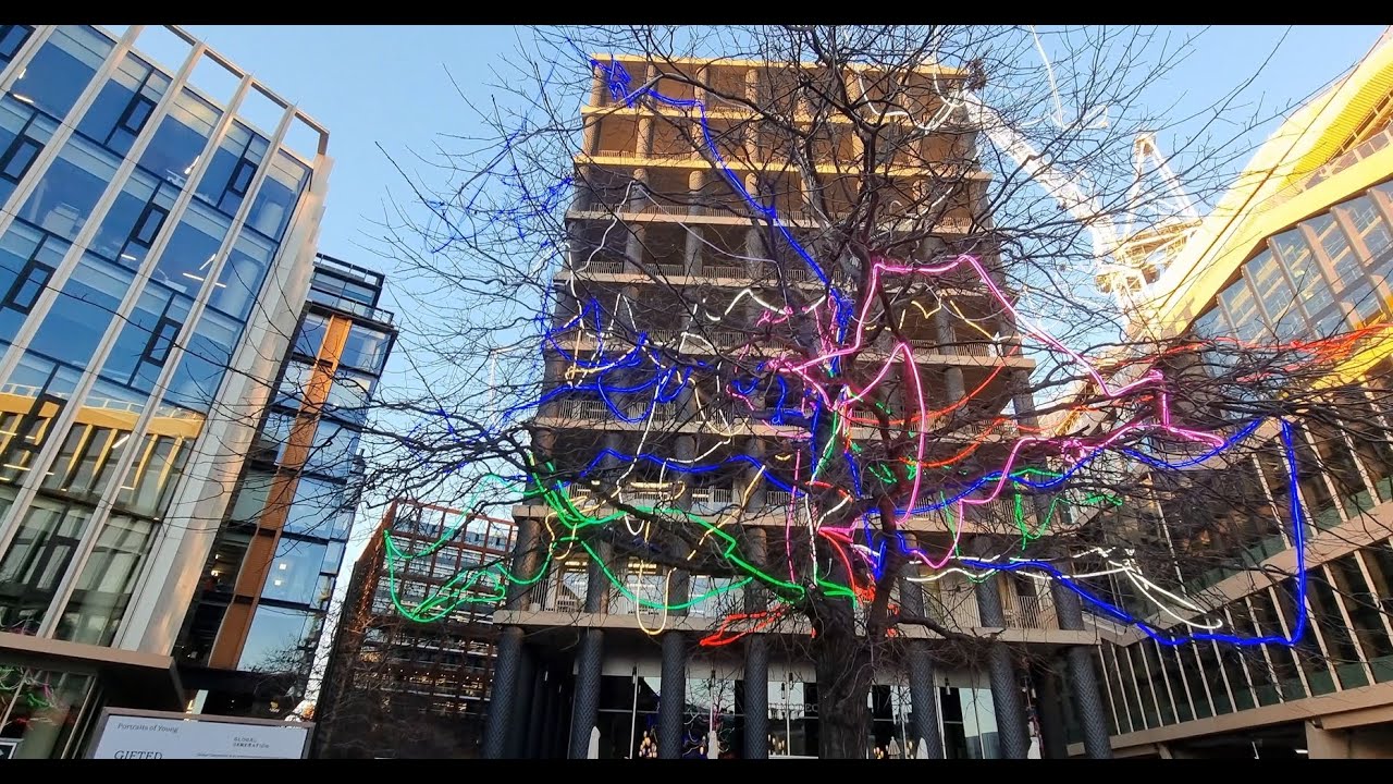 London Nature Tour | King&rsquo;s Cross & St. Pancras Stations | Virtual Walk Along London Streets l 4K l