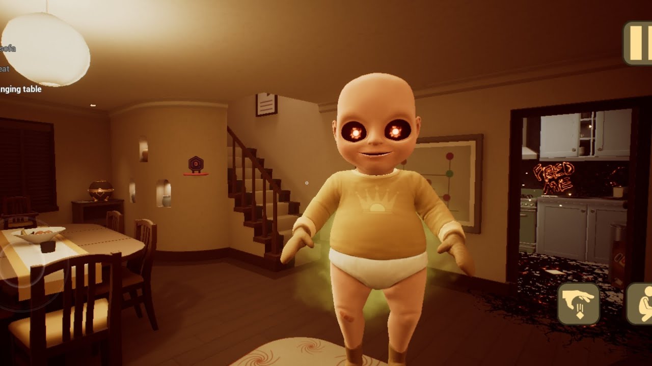 Ye baccha nhi bhoot hai dheko guys baby in yellow #horrorgame #explorepage #viralvideo #games 