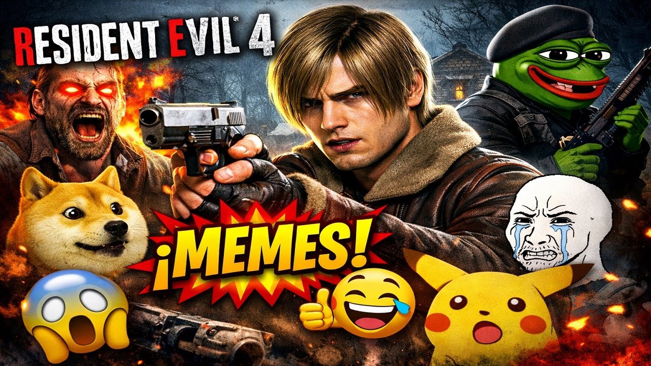 INTENTÉ jugar RESIDENT EVIL en serio… PERO los MEMES lo ARRUINARON😱😱😱😱