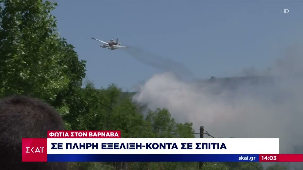 Φωτιά στον Βαρνάβα: Σε πλήρη εξέλιξη-Κοντά σε σπίτια | Ειδήσεις | 10/07/2021
