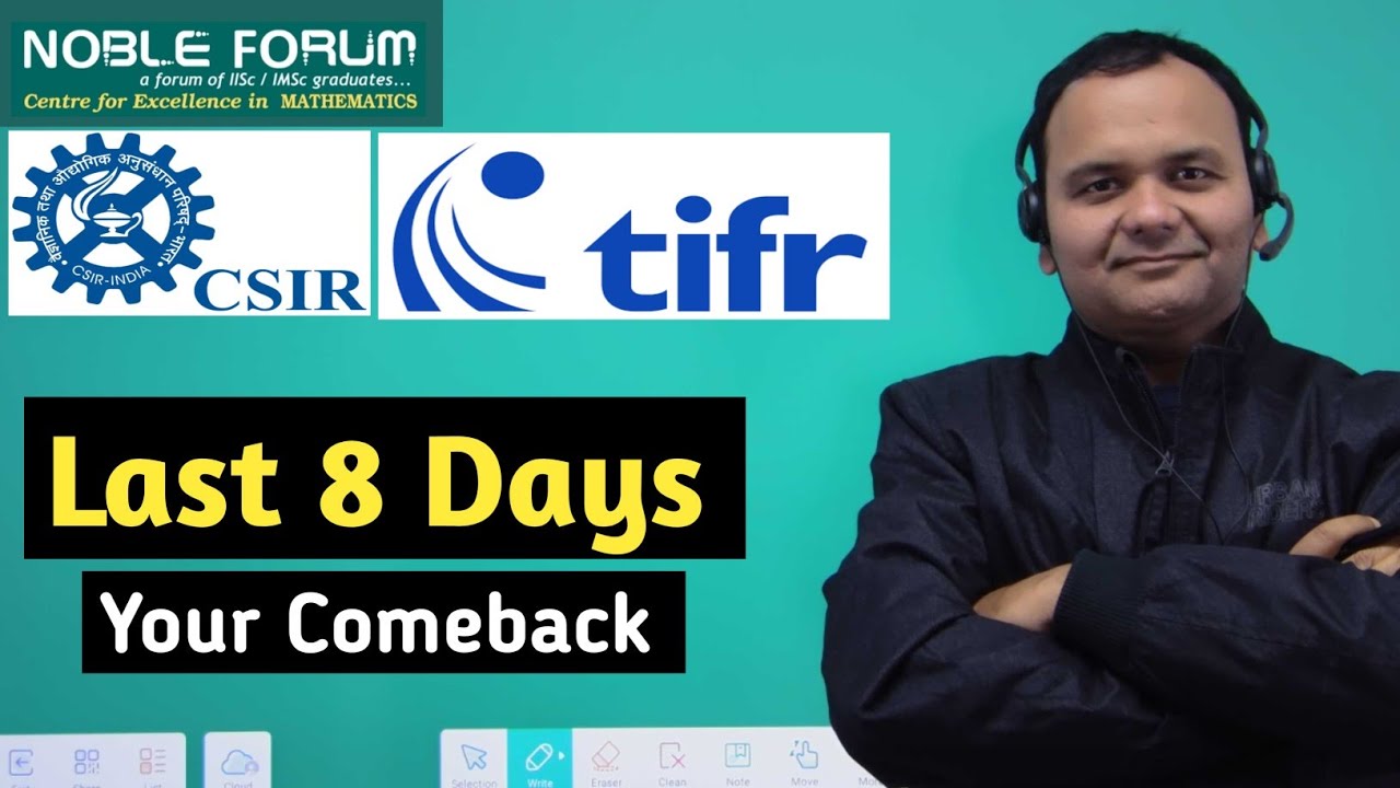 "8 Days Left for TIFR & NET! Your Final Push Strategy & Motivation | Noble Forum" | by Sumit Sir