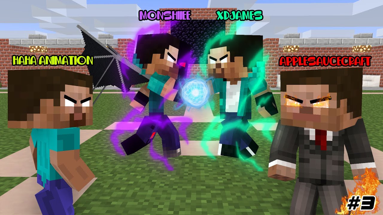 BAD HEROBRINE BABY BROTHERS XDJAMES, MONSHIEE HAHA ANIMATIONS - PART 3