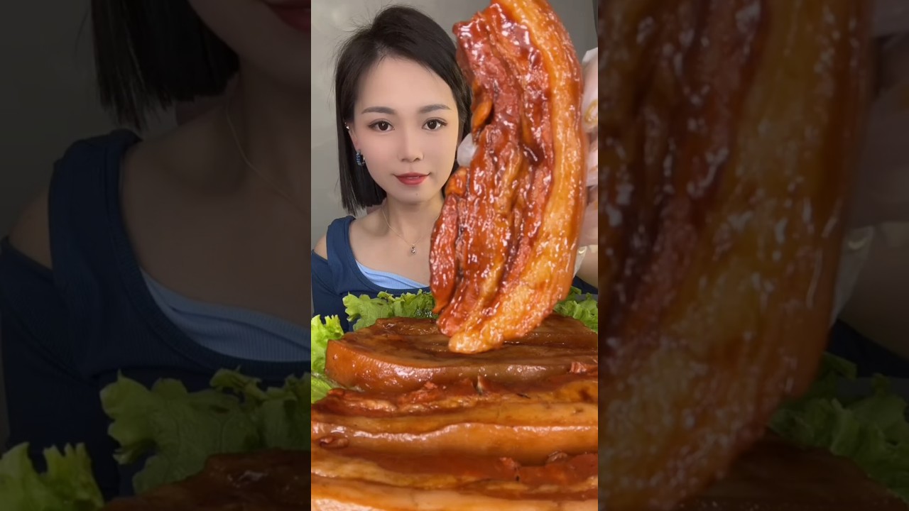 ASMR Mukbang with Dry Pork Delights 