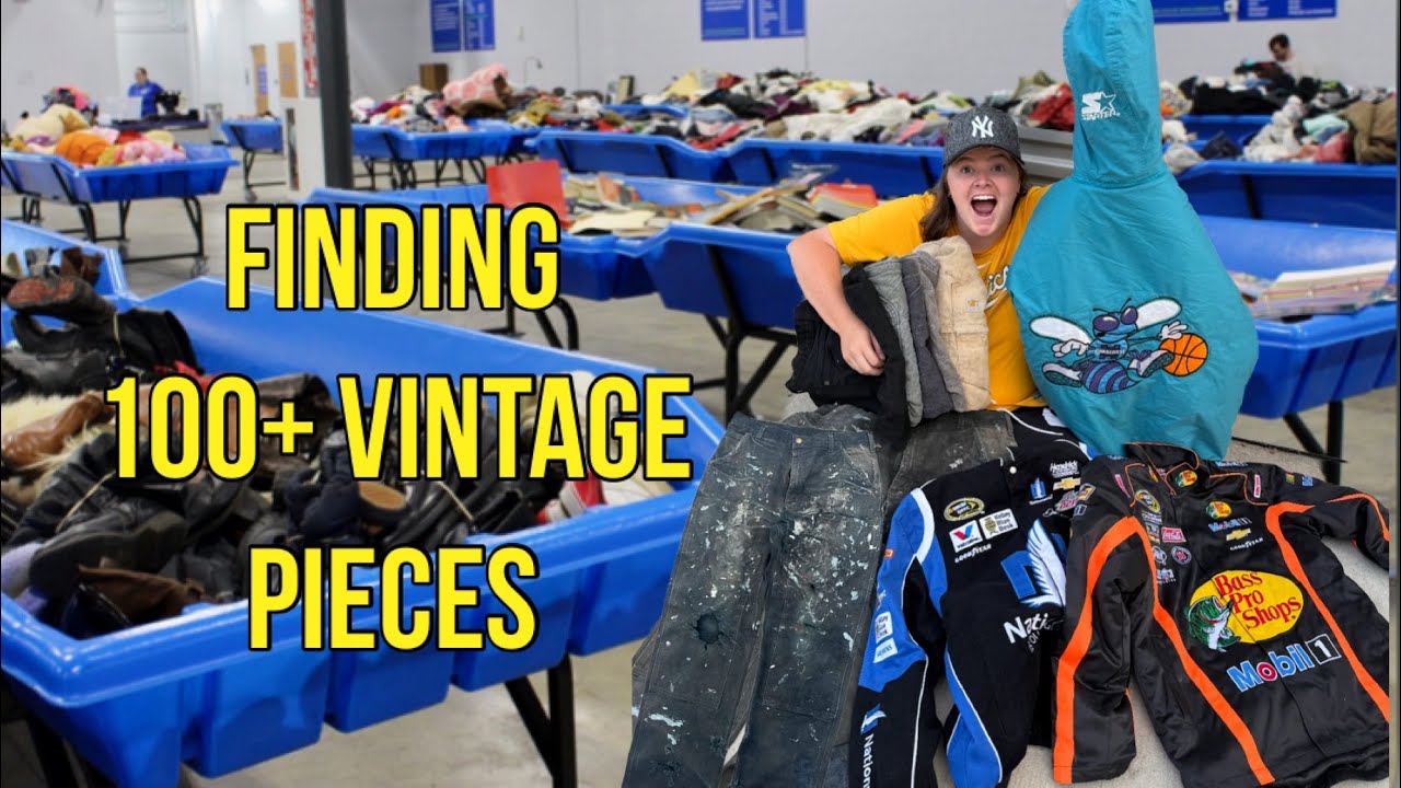 Finding 100+ Vintage pieces at the goodwill outlet & yard sales!