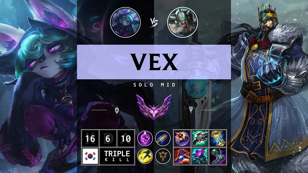 Vex Mid vs Tryndamere - KR Master Patch 14.12