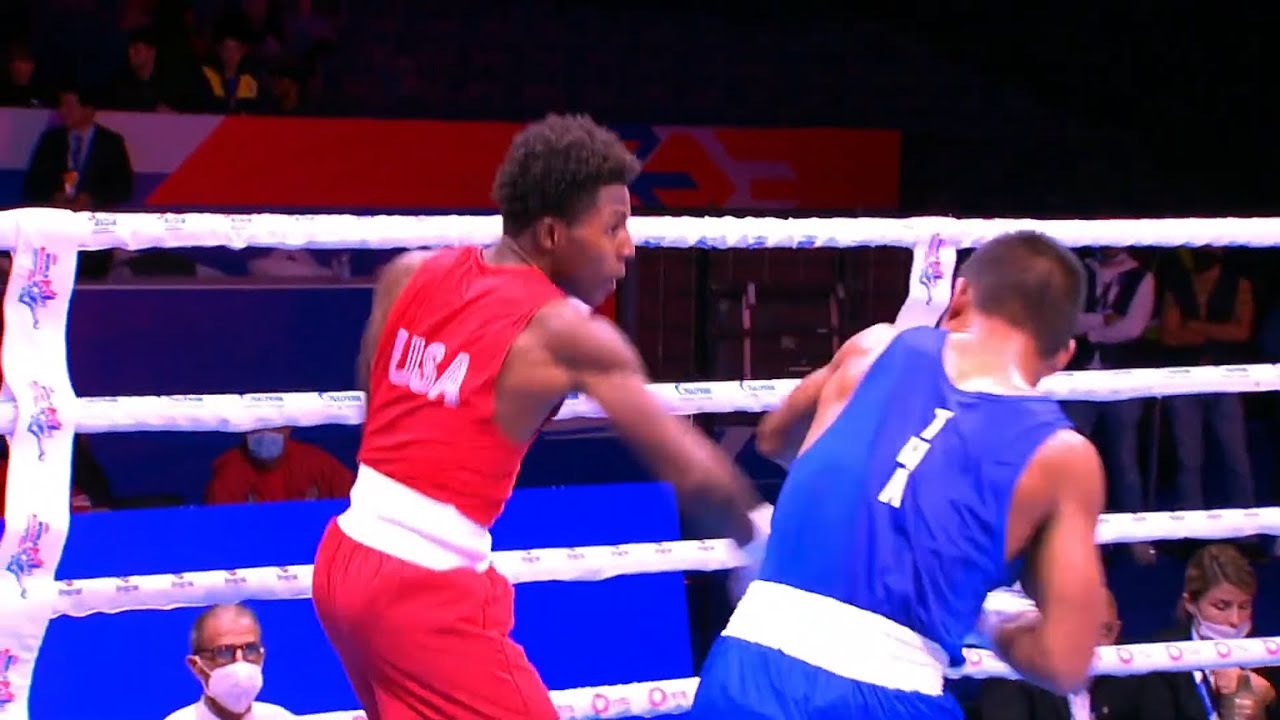 Quarterfinals (57kg) HARVEY Jahmal (USA) vs  JUNTRONG Rujakran (TBF) | AIBA WCHs 2021