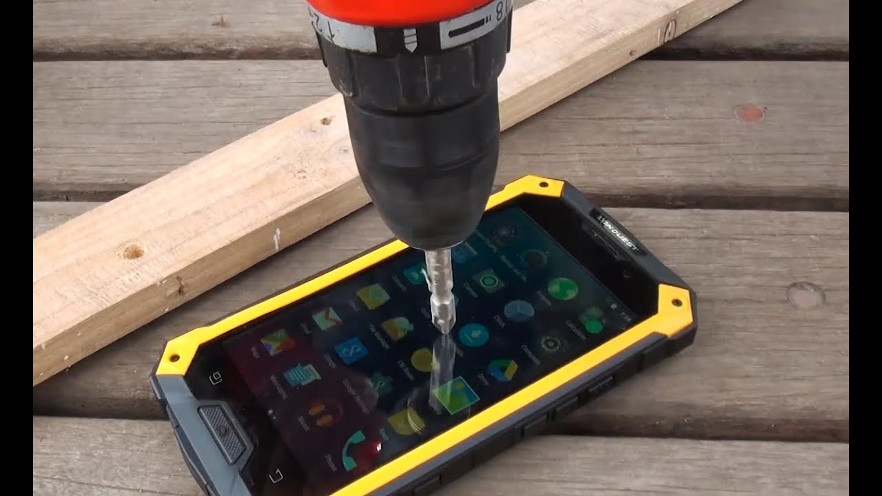 Drill Test on Conquest S6 Pro Rugged Smartphone!
