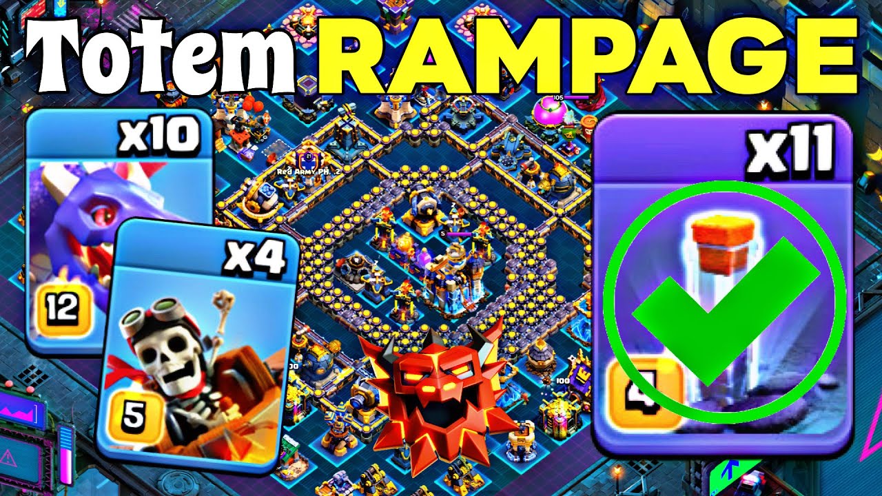 Unstoppable TH18 Spam! Dragon + Dragon Rider = Hydra + Mass Totem Spells = Legends! Clash of Clans