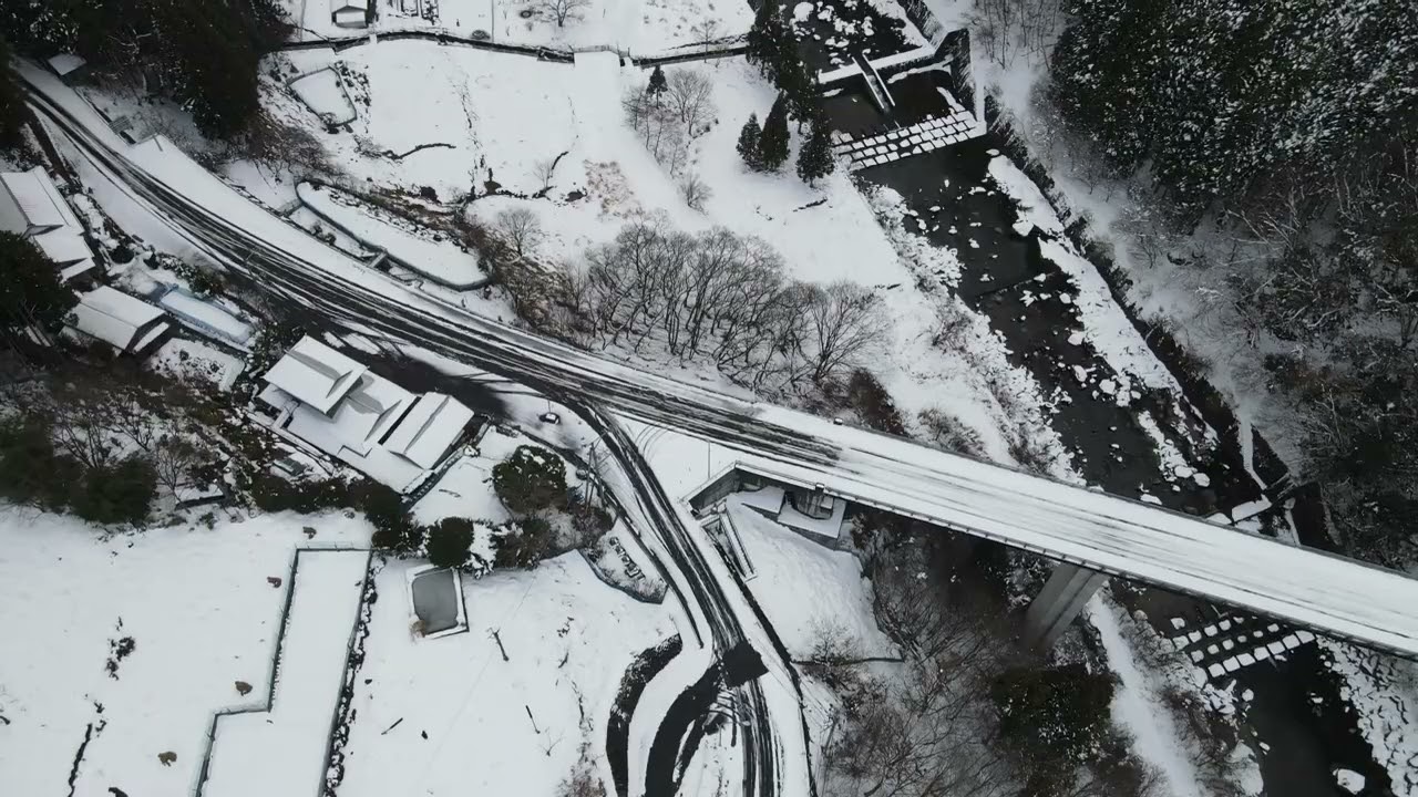 令和8年1月4日・空撮　雪景色