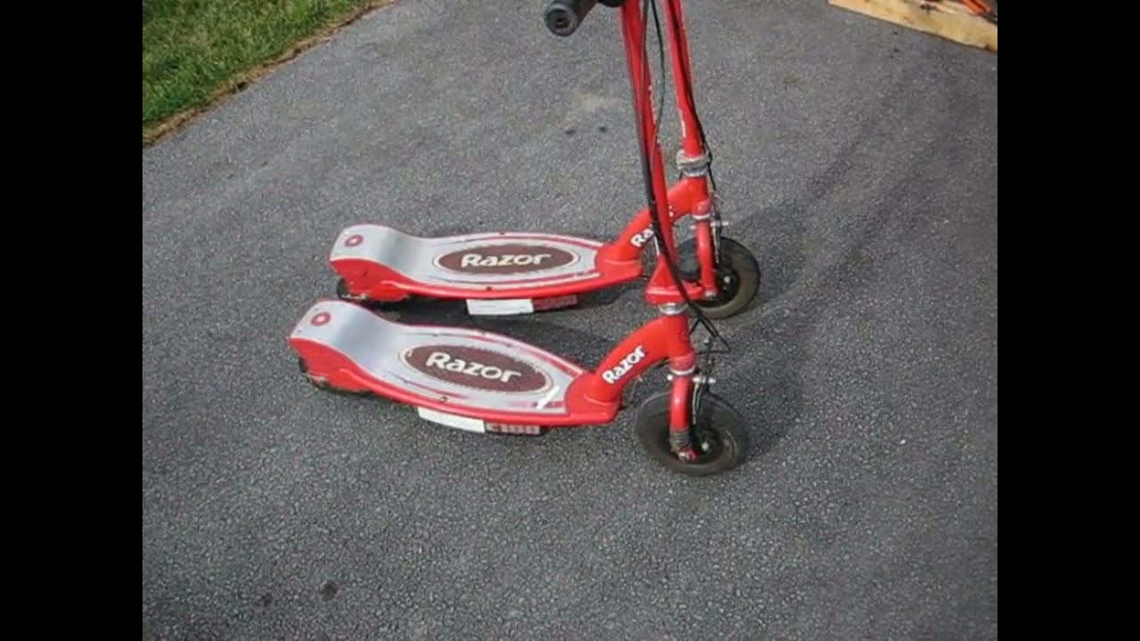 Stock RAZOR E100 vs Modified 36v E100