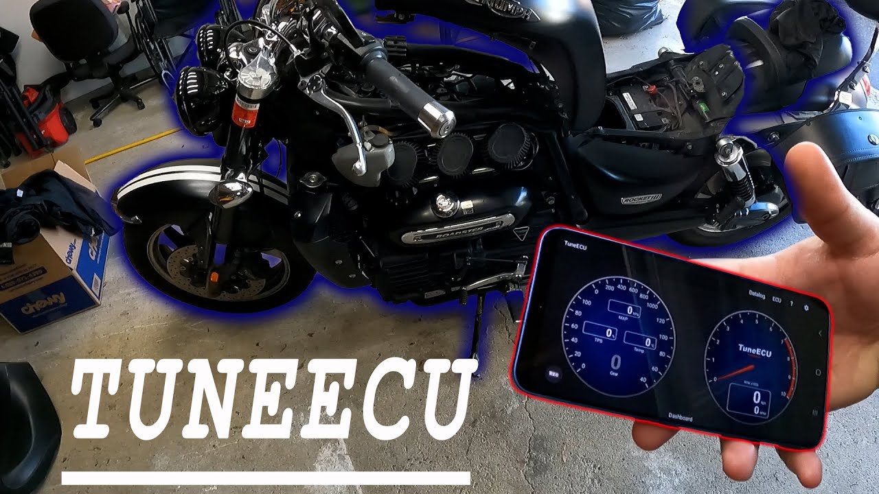 Balancing your Throttle Bodies using TuneEcu! // Triumph Rocket 3 Roadster
