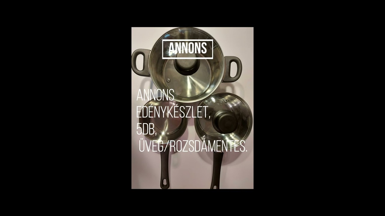 IKEA ANNONS Ed&eacute;nyk&eacute;szlet 5db-IKEA ANNONS 5-piece cookware set