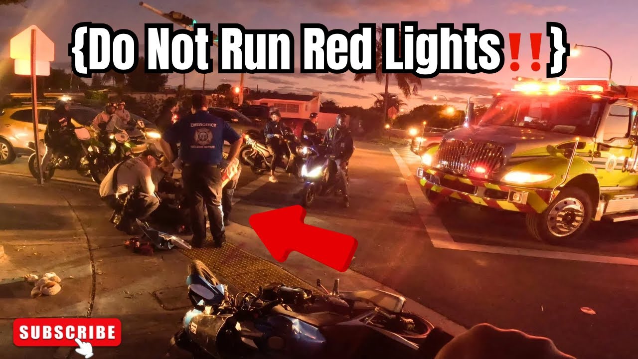 WHY YOU SHOULDNT RUN RED LIGHTS‼️(MIAMI BIKELIFE EDITON)