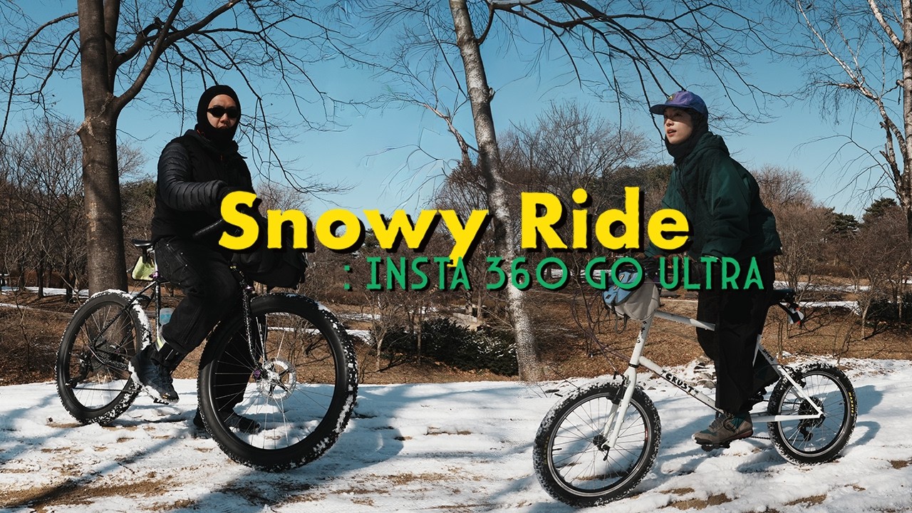Snowy ride: Insta 360 Go Ultra / 눈 덮인 노을공원 라이딩