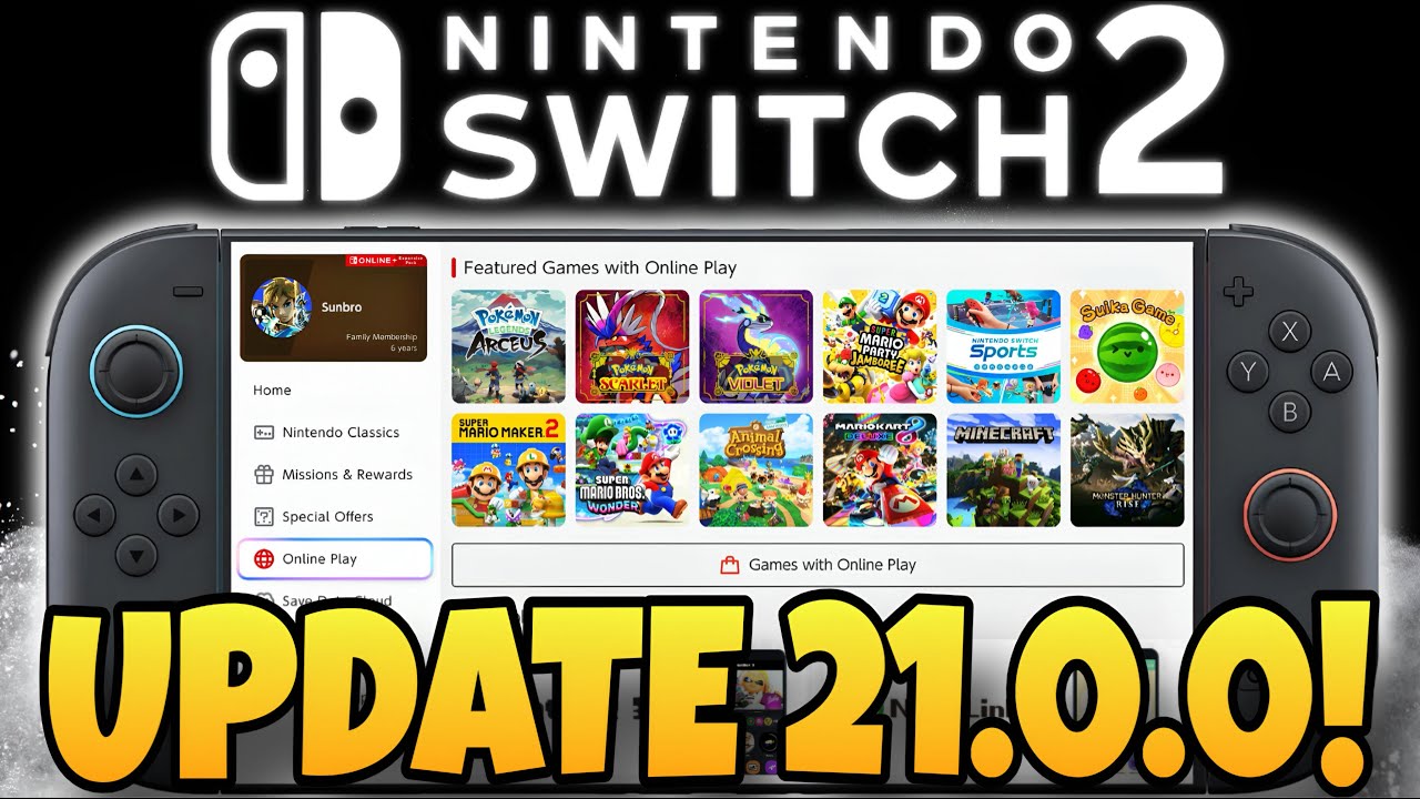 Nintendo Switch 2 только что получила БОЛЬШОЕ НОВОЕ обновление системы!