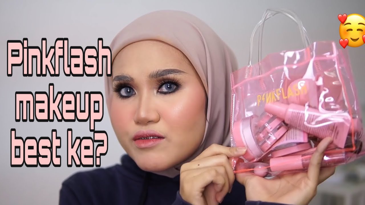 Ku cuba makeup rempit sambil test pinkflash produk + giveaways 🛍✨